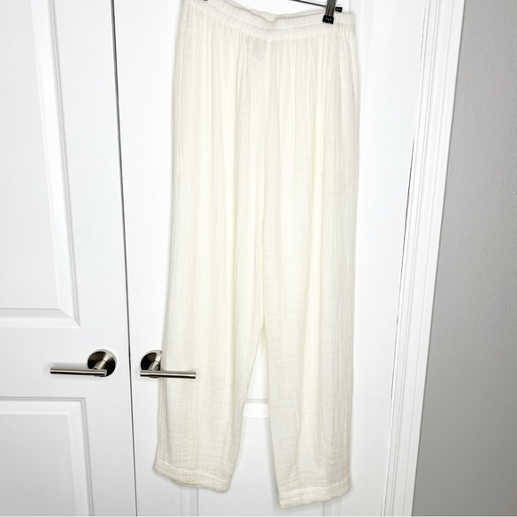 ANAAK PRIMA ARABESQUE PANTS cotton gauze Size 2 Medium cream white - Picture 4 of 14